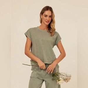 Threads 4 Thought LAURIE MINERAL WASH ECO JERSEY TEE